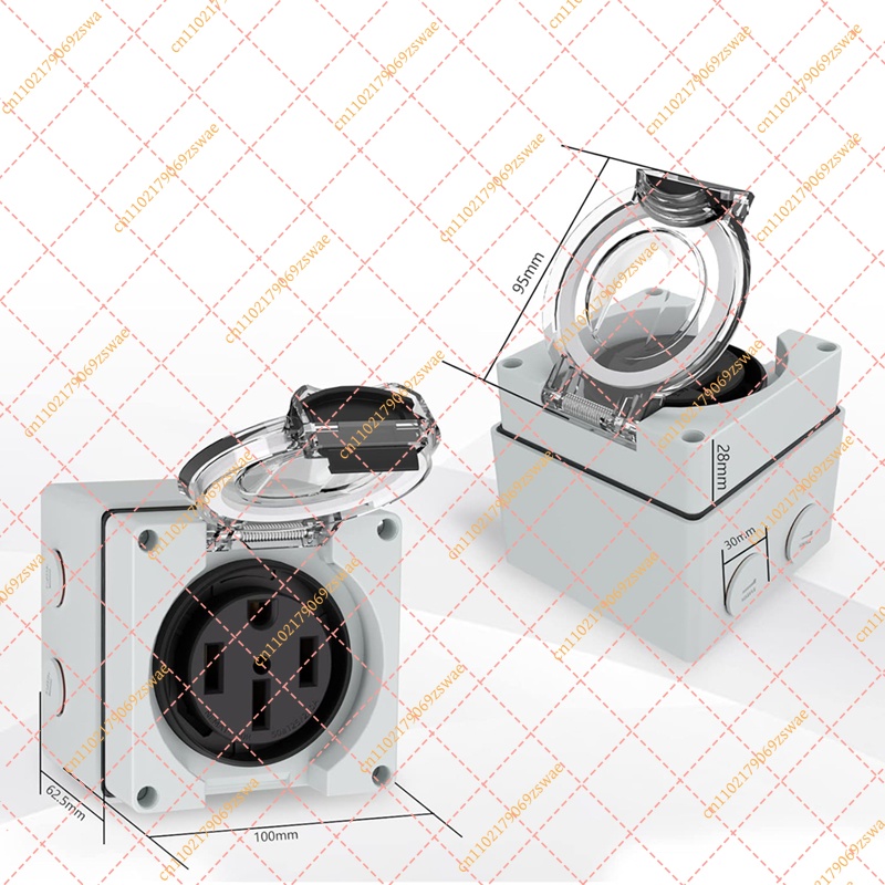 Outdoor Power Receptacle Box - صندوق منفذ طاقة خارجي 50 أمبير