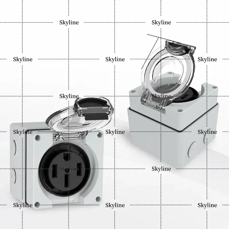 Outdoor Power Receptacle Box - صندوق مقبس كهربائي B67A بقوة 50