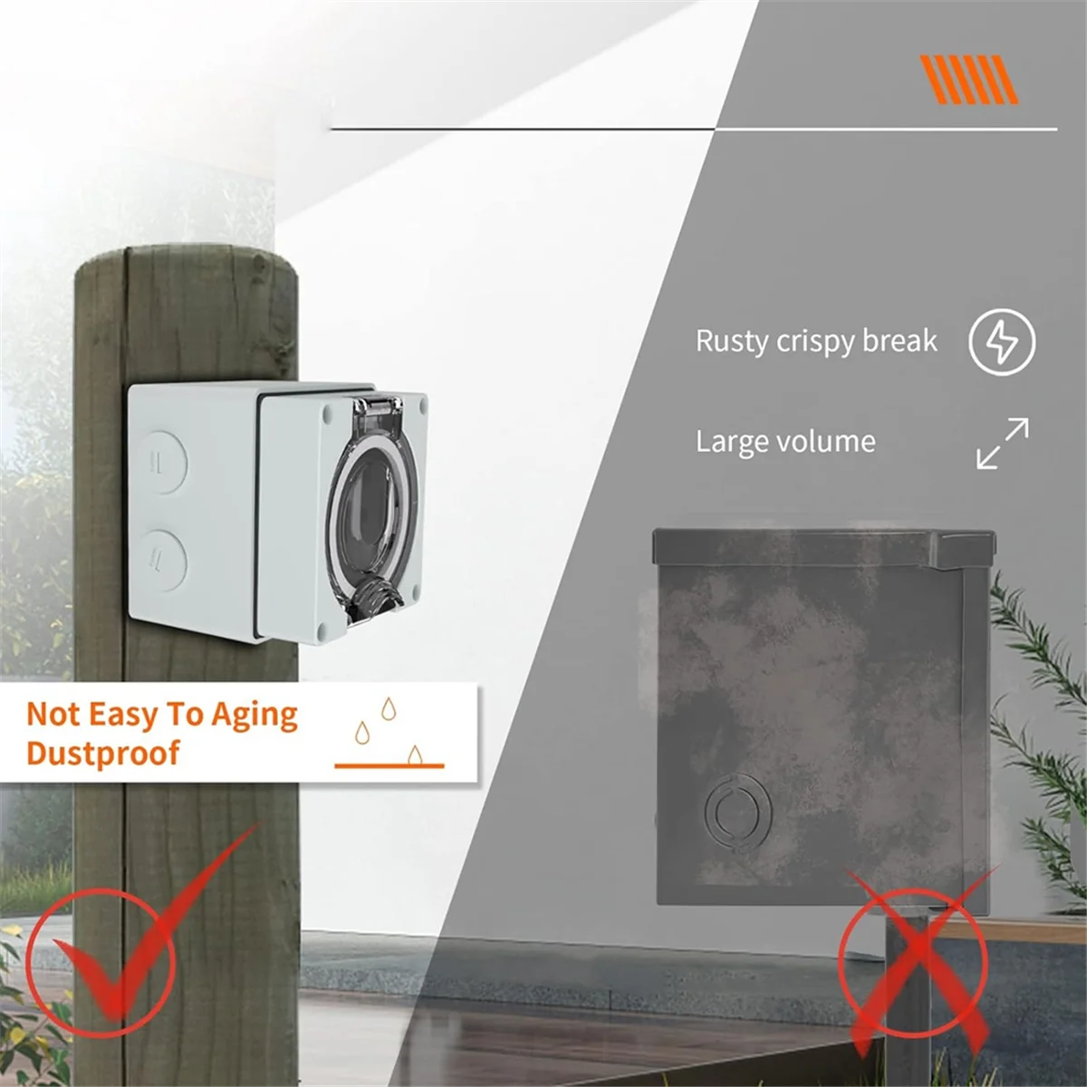 صندوق مأخذ طاقة AT16 50 أمبير، - مراجعة Outdoor Power Receptacle Box وسعره