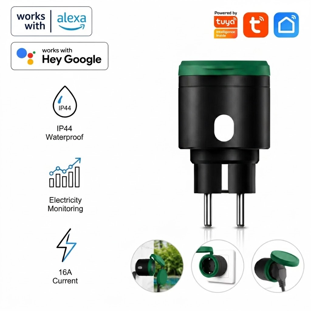 قابس ذكي واي فاي من تويا 16 أم - مراجعة Outdoor Power Outlet Wifi وسعره