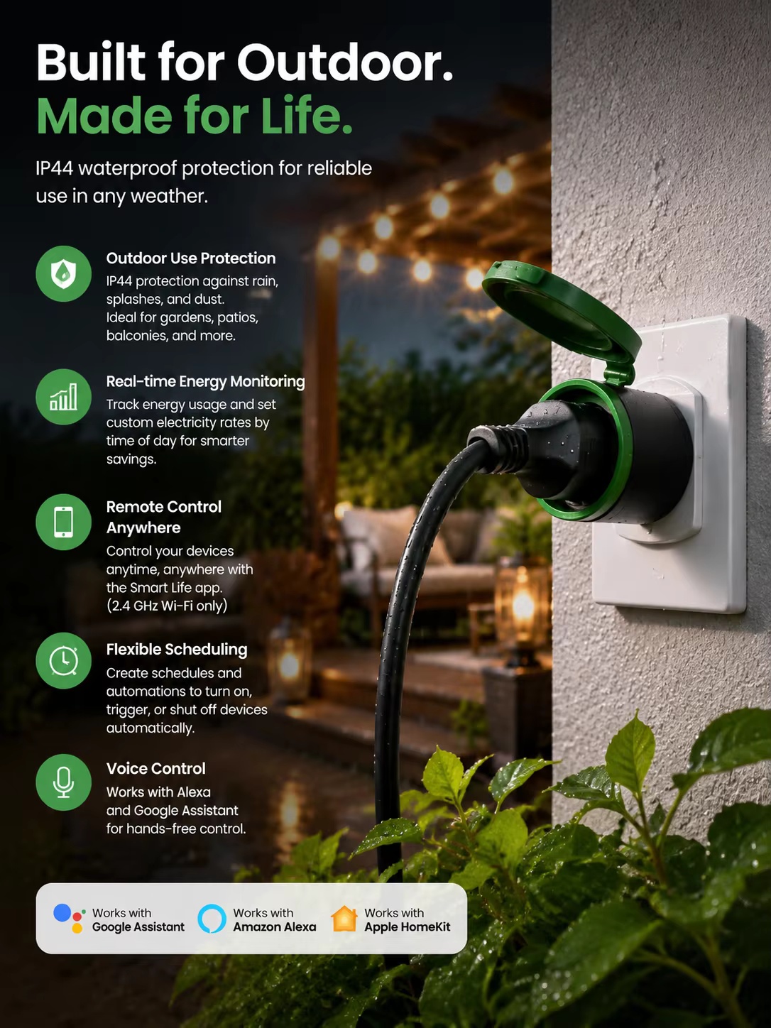 قابس ذكي واي فاي من تويا 16 أم - مراجعة Outdoor Power Outlet Wifi وسعره