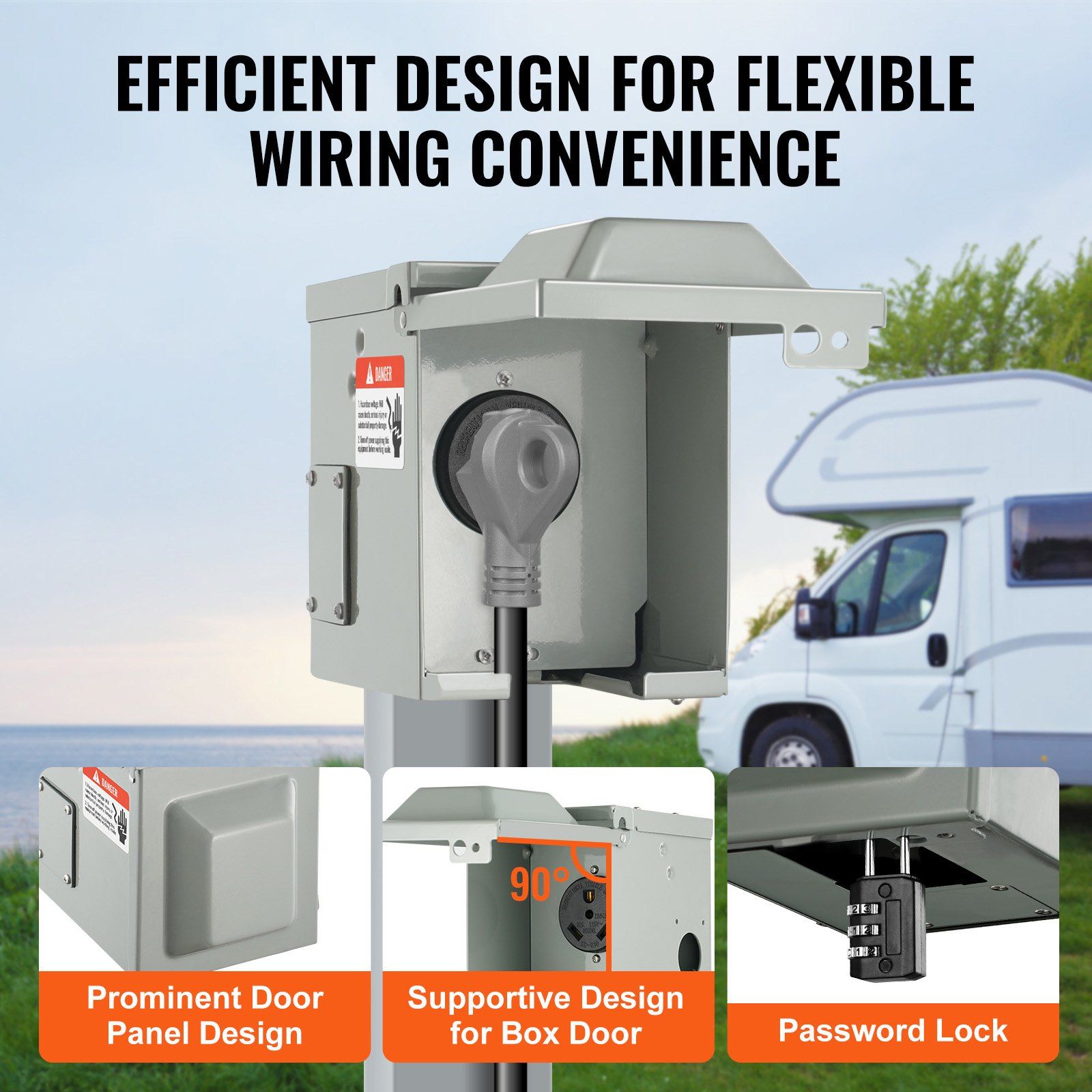 صندوق مقبس طاقة للمركبات الترف - مراجعة Outdoor Power Receptacle Box وسعره
