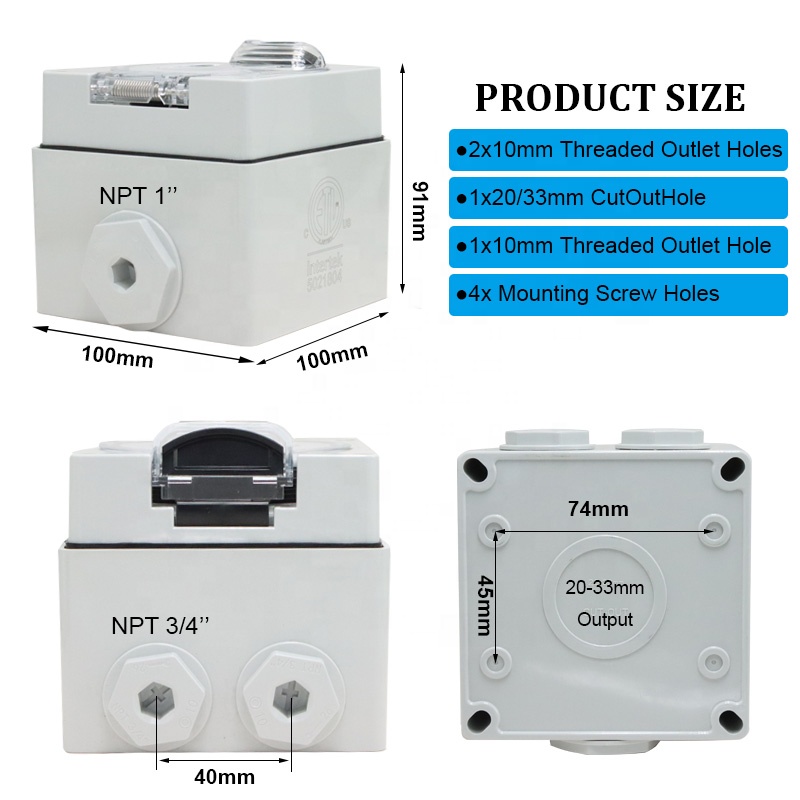 صندوق مخرج طاقة 30 أمبير NEMA  - مراجعة Outdoor Power Receptacle Box وسعره