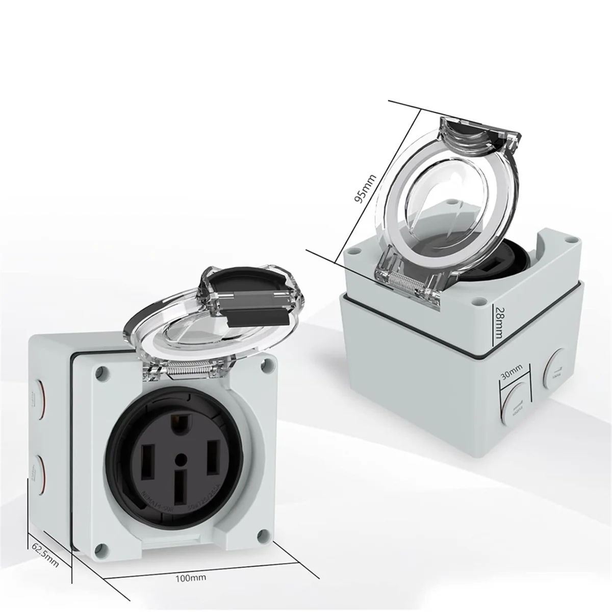 صندوق منافذ الطاقة، مقبس NEMA  - مراجعة Outdoor Power Receptacle Box وسعره