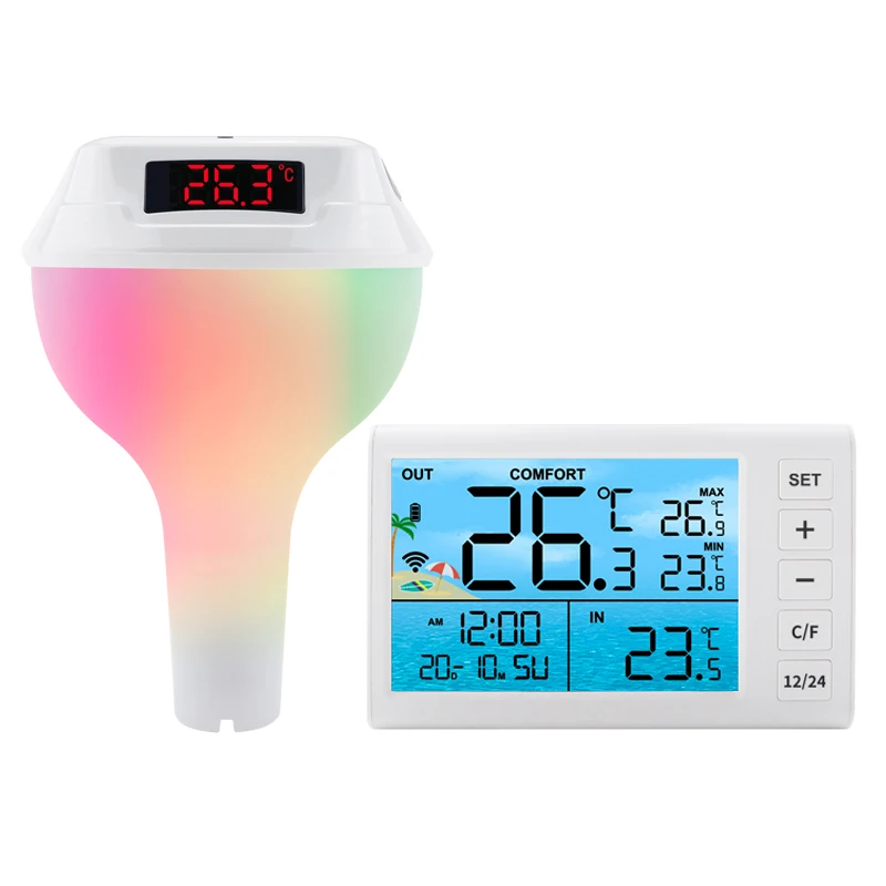 ترمومتر حمام سباحة خارجي مقاوم - مراجعة Outdoor Power With Timer وسعره