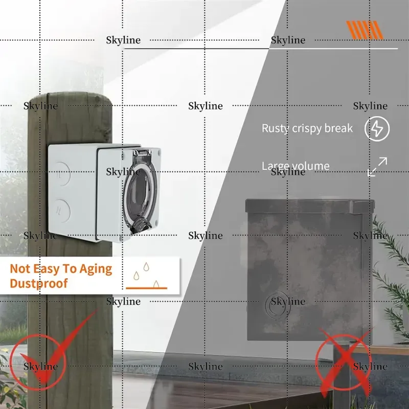 صندوق مقبس كهربائي B67A بقوة 5 - مراجعة Outdoor Power Receptacle Box وسعره